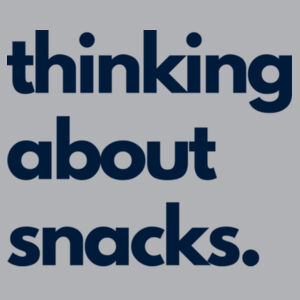 Thinking About Snacks Tee Design