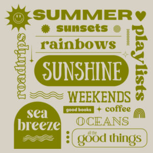 All The Good Things Tee Design